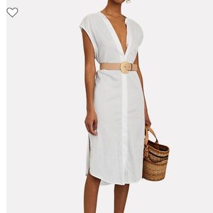 Enza Costa White Shirt Dress